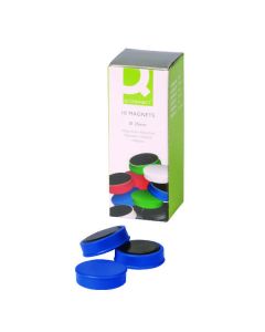 Whiteboard Magnets 25mm Blue - Pack of 10