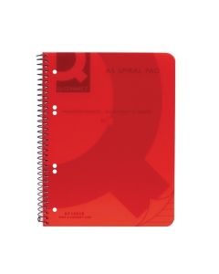 A5 Transparent Coloured Spiral Notebooks - Pink - Pack of 5