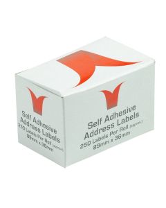Address Labels 89 x 36mm - 250 Per Roll