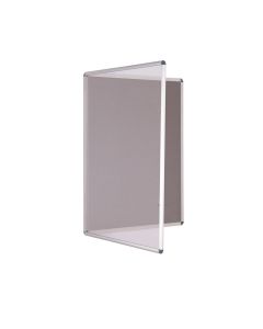 Tamperproof Lockable Noticeboard 900 x 900mm - Grey