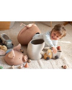 Peggy the Pig Cotton Basket