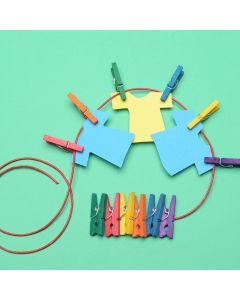 Coloured Mini Display Pegs Pack