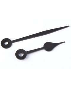 Plastic Clock Hands - Minute 65mm. Hour 45mm - Black