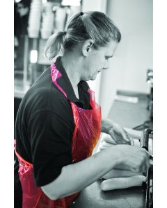 PE Disposable Aprons - Red - Pack of 100