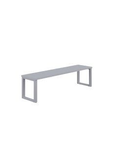Meeting Room Bench Seat - Silver - 1400mm
