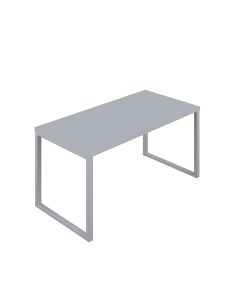 Low Meeting Room Table - Silver - 2000mm