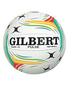 Gilbert Pulse Match Netball - Size 5 - White