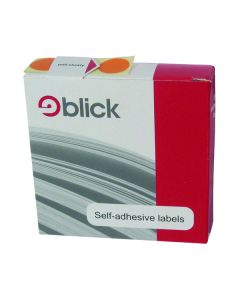 Blick Dispenser Labels 19mm Orange - Pack of 1280
