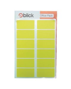 Blick Coloured Labels 25 x 50mm Yellow - Pack of 320