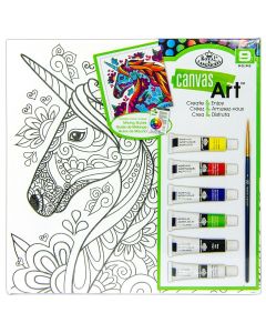 Royal & Langnickel Canvas Art Unicorn Paint Set