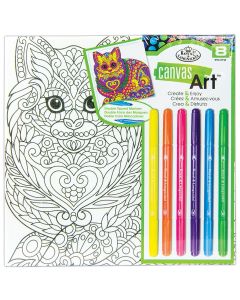 Royal & Langnickel Canvas Art Cat Marker Set