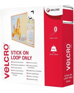VELCRO Stick on Tape - 20mm x 10m - White