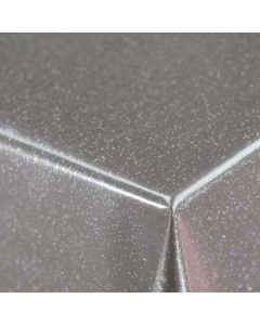 PVC Glitter Table Cover 1.4 x 1.7m - Silver