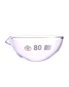 Simax Round Bottom Glass Evaporating Basin - 100ml - Pack of 10