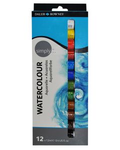 Darler-Rowney Simply Paint Tubes - Watercolour - Pack of 12