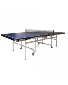 Spacesaver Rollaway Table Tennis Table- Blue- Indoor- 22mm