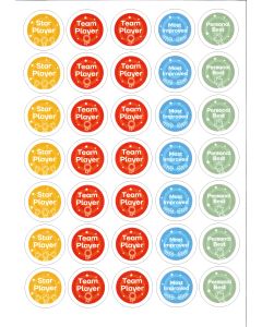 Sports Reward Stickers - Pack of 140