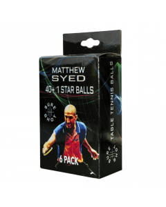 SureShot Syed 1 Star Table Tennis Ball- White- Pack of 6