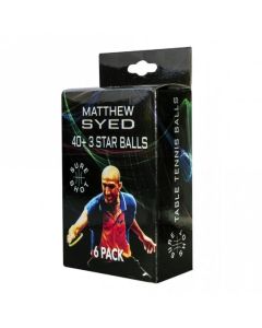 SureShot Syed 3 Star Table Tennis Ball- White- Pack of 6