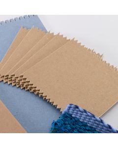 Square Serrated Cards. Pack of 10