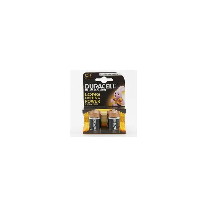 C Duracell Plus Batteries - Pack of 2