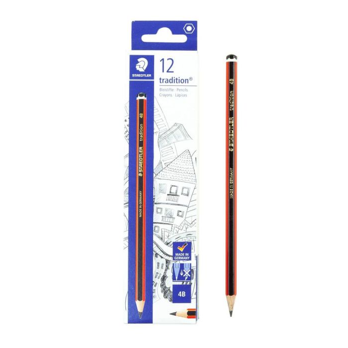 Staedtler Tradition Pencils 4B - Pack of 12