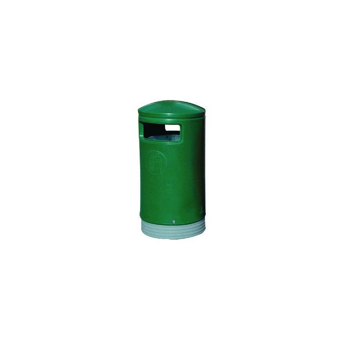 Outdoor Hooded Top Bin 75 Litre - Green