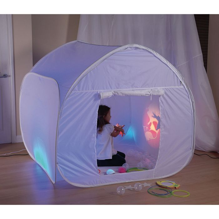 White Sensory Pod With Sensory Kit