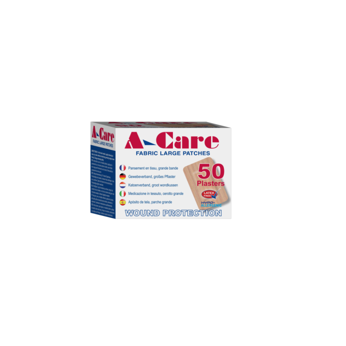 Fabric Plasters Large Patch 75 x 50mm - Pack of 50