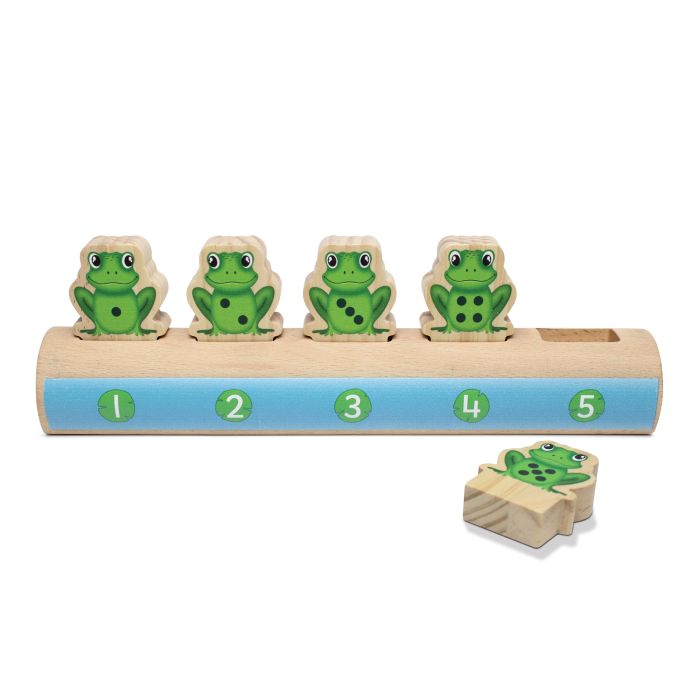 Yellow Door Five Frogs on a Log