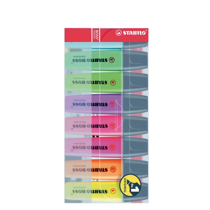 Stabilo Boss Original Highlighter Assorted - Pack of 8