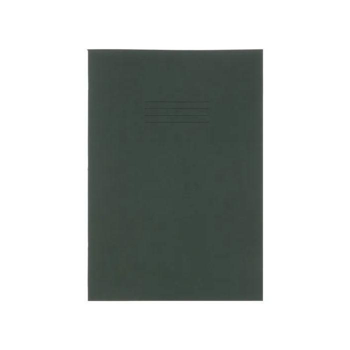 Exercise Book A4 - 40 Pages - 8mm Feint Margin - Green - Pack of 50