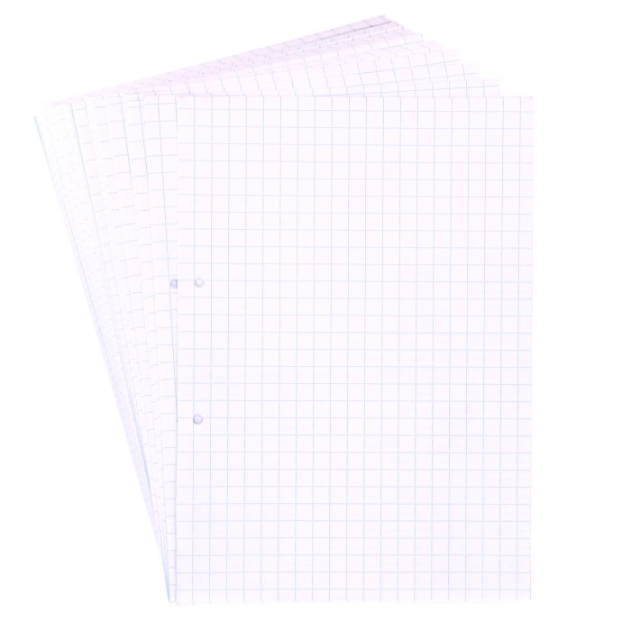 A4 Maths Paper- 10mm Squared- 2 Hole Punched - 1 Ream