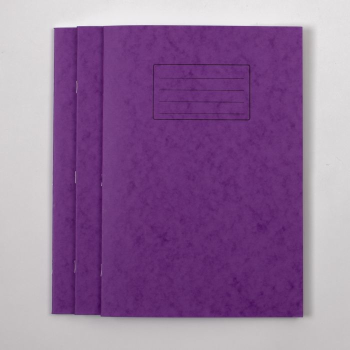 A4 Exercise Book 64 Page- 10mm Squared- Purple - Pk50