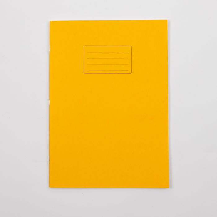 A4+ Exercise Book 80 Page- 10mm Squared- Yellow- Pack of 50