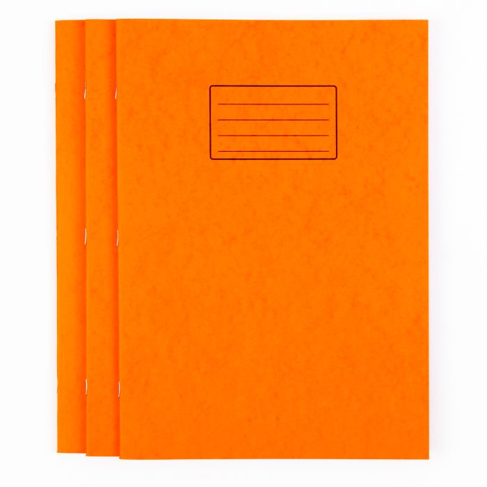 A4+ 80pg 8mm with margin Ruled Orange PK50