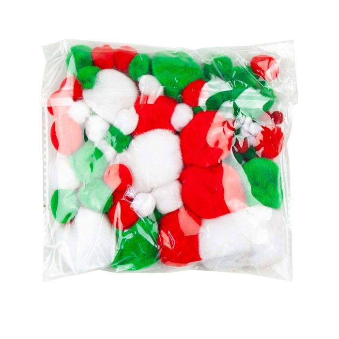 Festive Poms - Pack of 100