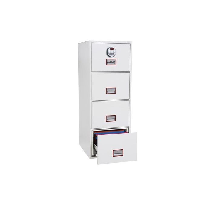 Excel Fire File 90 min 4 Drawer Fire Resistant Filing Cabinet With Electronic