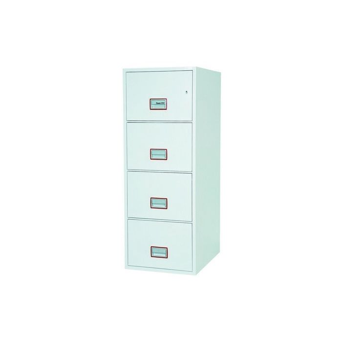 Excel Fire File 90 min 4 Drawer Fire Resistant Filing Cabinet With Key Locking