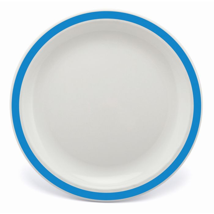 Harfield Narrow Rimmed Plates Blue Pack of 10