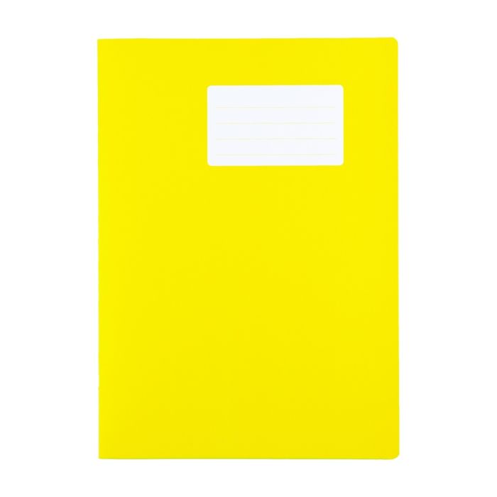 School Exercise Books A4 80 Page 8mm F&M - Yellow - Pack of 50