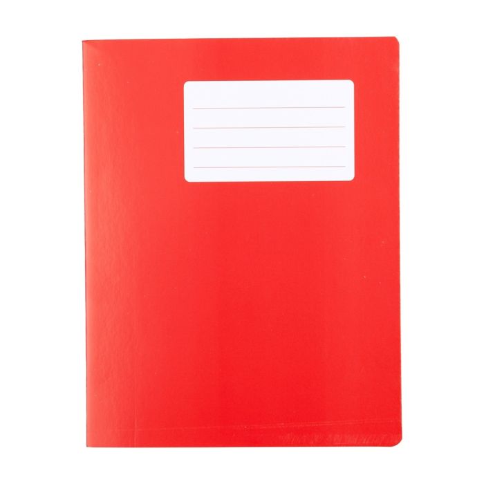 School Exercise Books 9 x 7in 80 Page 6mm F&M - Red - Pack of 100