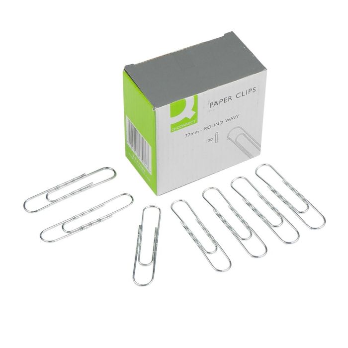Paperclip 77mm Wavy - Pack of 100