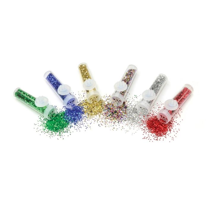 Glitter Phials Assorted - Pack of 6