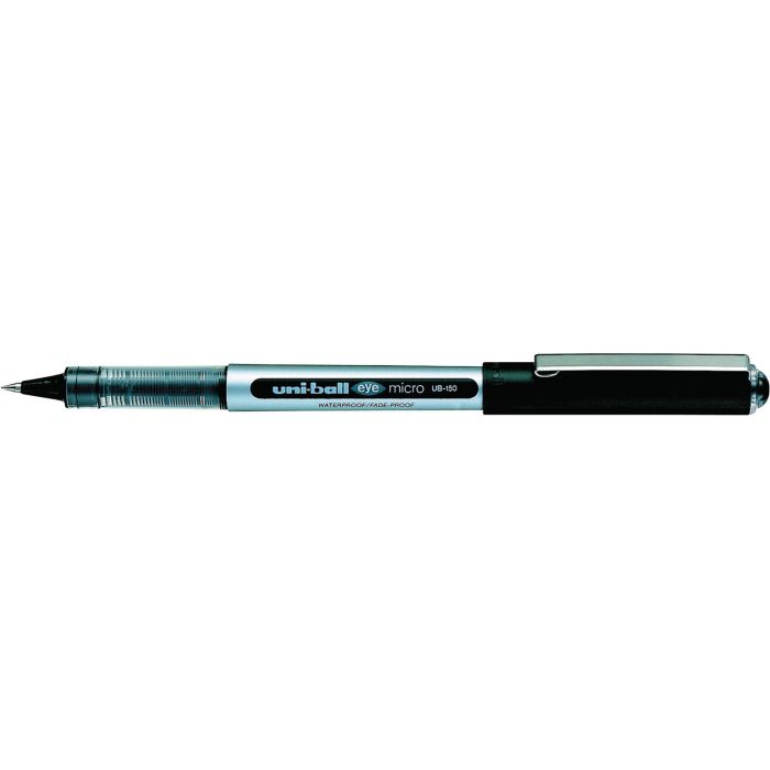 Uni-ball Eye Micro UB-150 Rollerball Pen - Black - Pack of 3