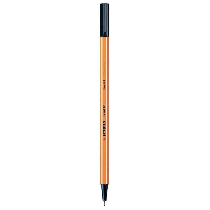 Stabilo Point 88 Fineliner Pen - Black - Pack of 10