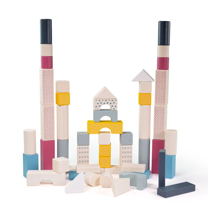 Bigjigs Toys - FSC Drum of 50 Blocks