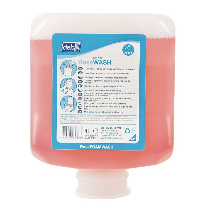 Deb Rose Foam Wash - 1L - Pack of 6