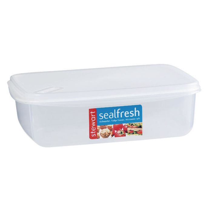 Rectangular Containers Plastic - 1 Litre - 195 x 140 x 60mm