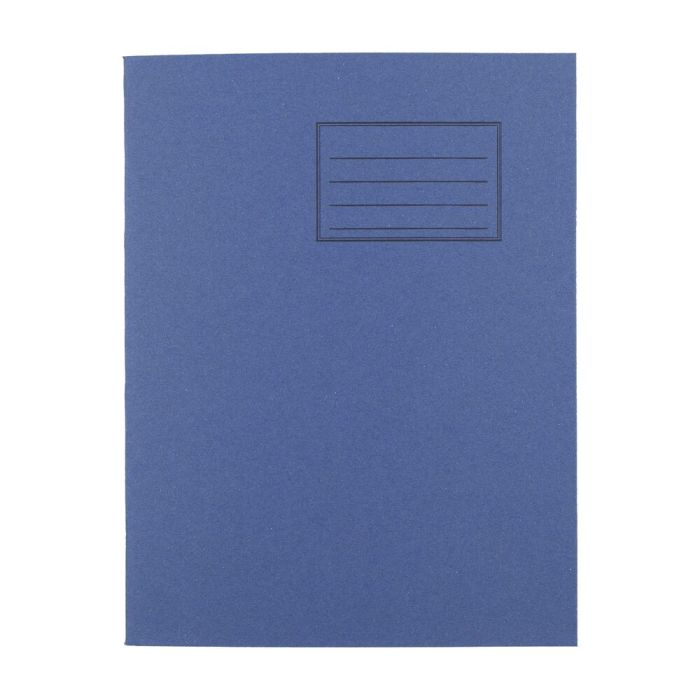Exercise Books 9 x 7in 48 Page 8mm F&M - Dark Blue - Pack of 100